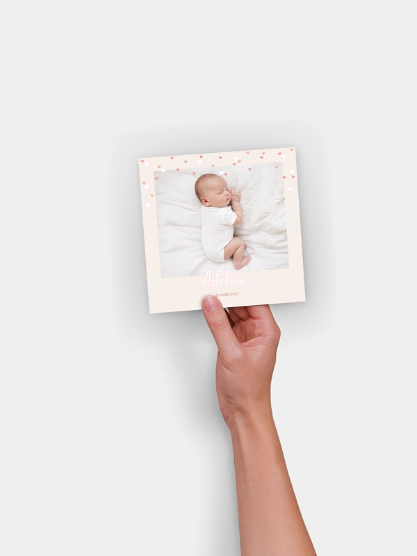 Faire-part naissance Pluie de tendresse