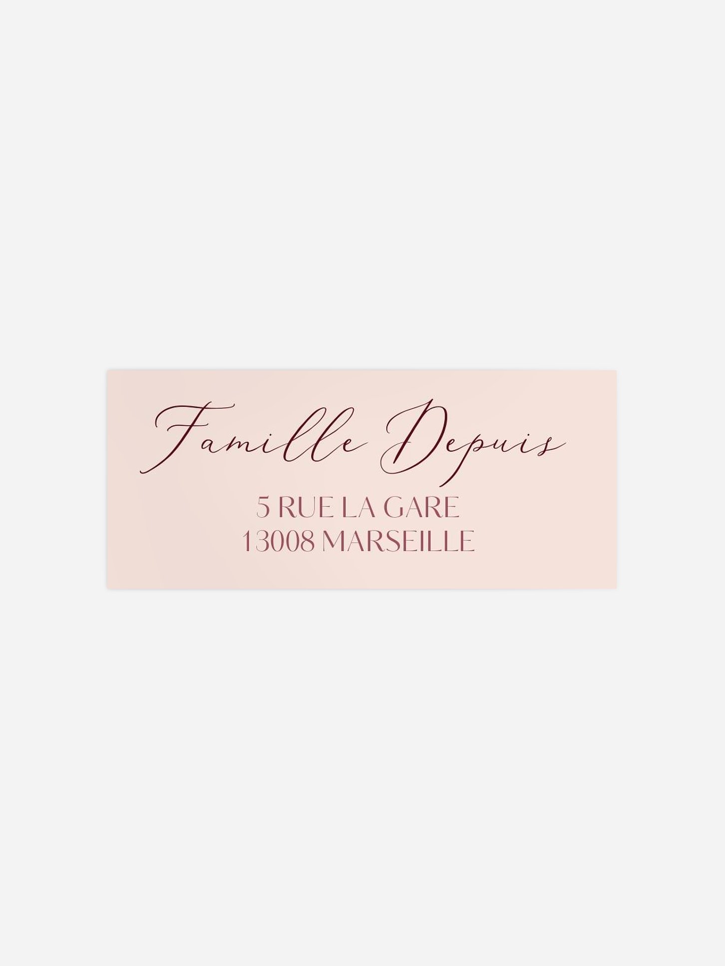 Étiquette expéditeur naissance Couronne florale