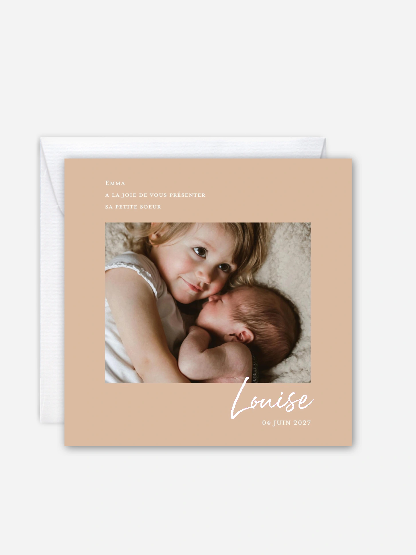 Faire-part naissance Ma petite soeur