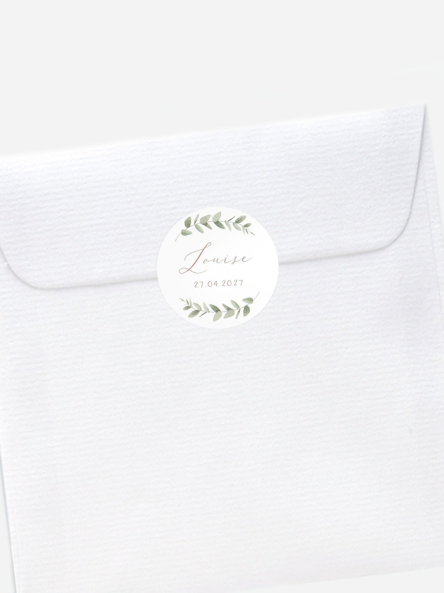 Stickers naissance Couronne de sauge 2