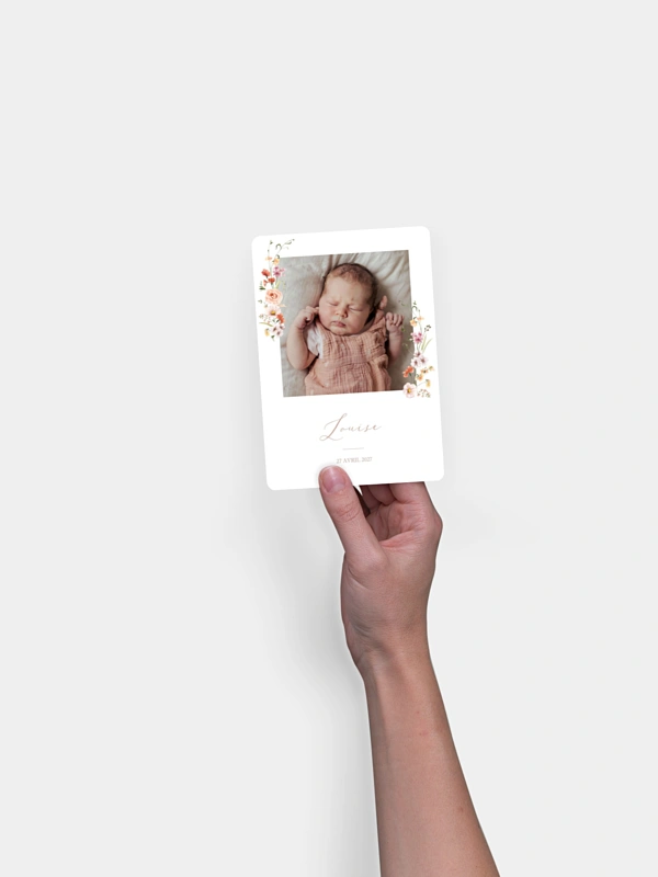 Faire-part naissance Fleurs des champs