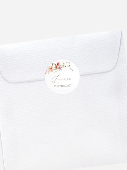 Stickers naissance Fleurs des champs