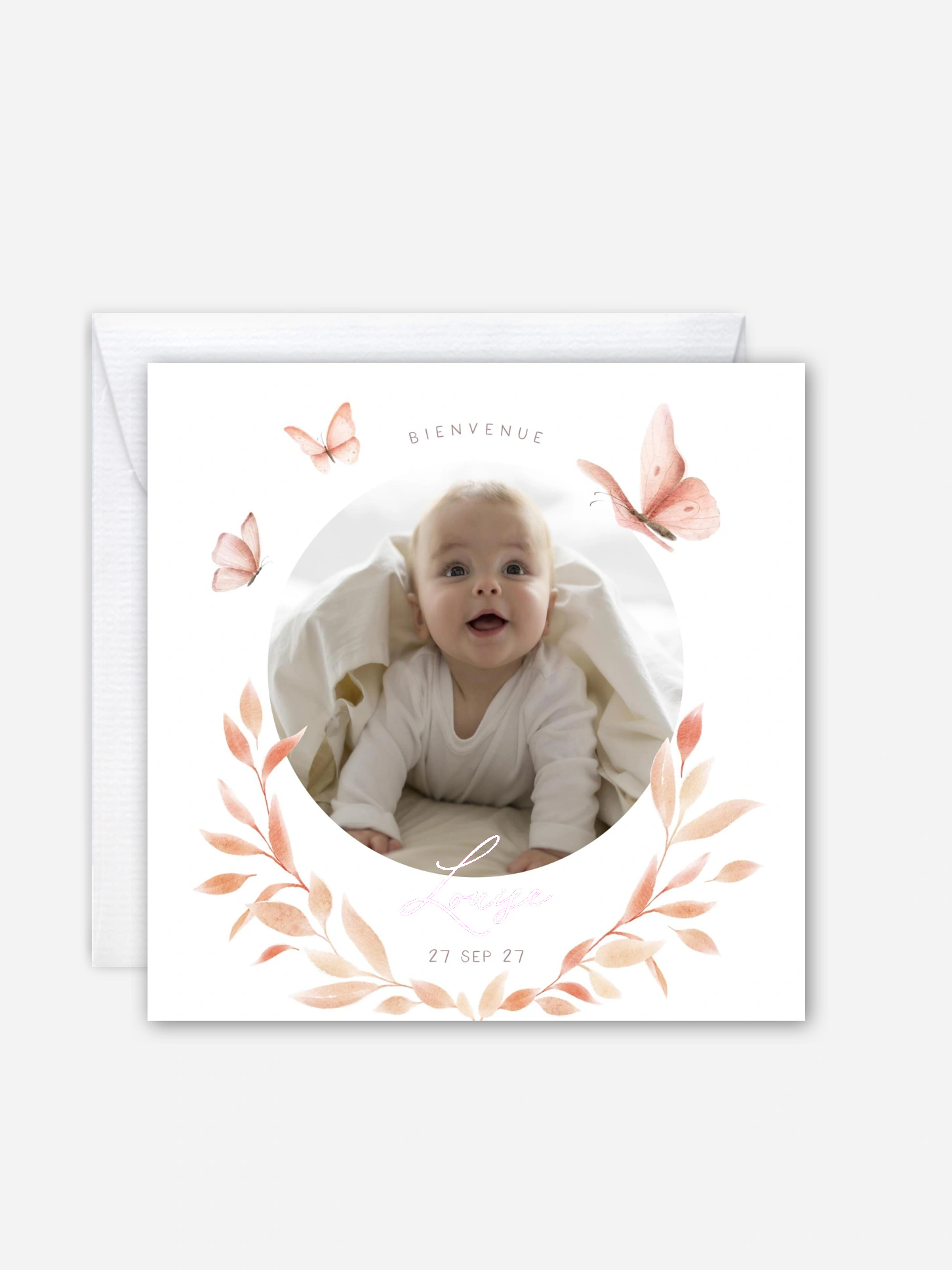Faire-part naissance Jolis Papillons
