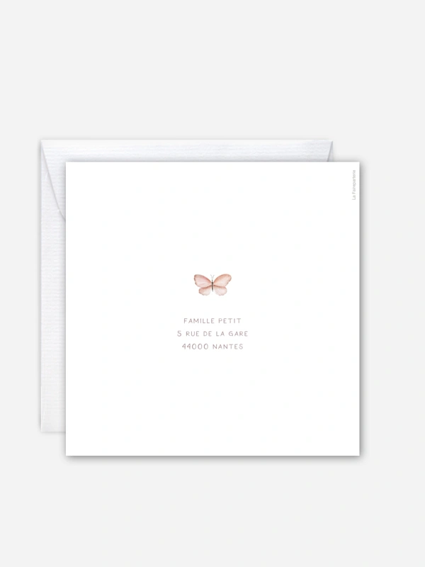 Faire-part naissance Jolis Papillons