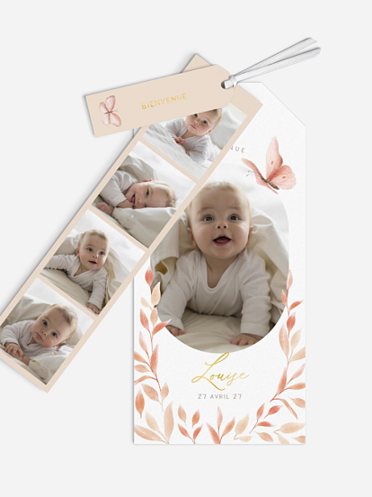 Faire-part naissance Jolis Papillons