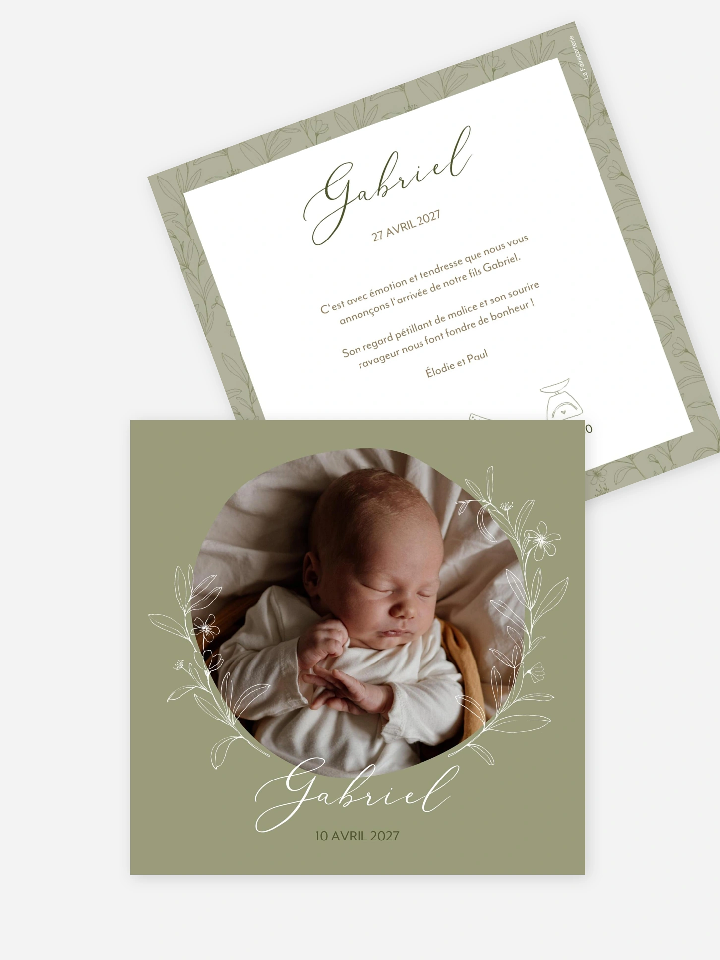 Faire-part naissance Hello Love