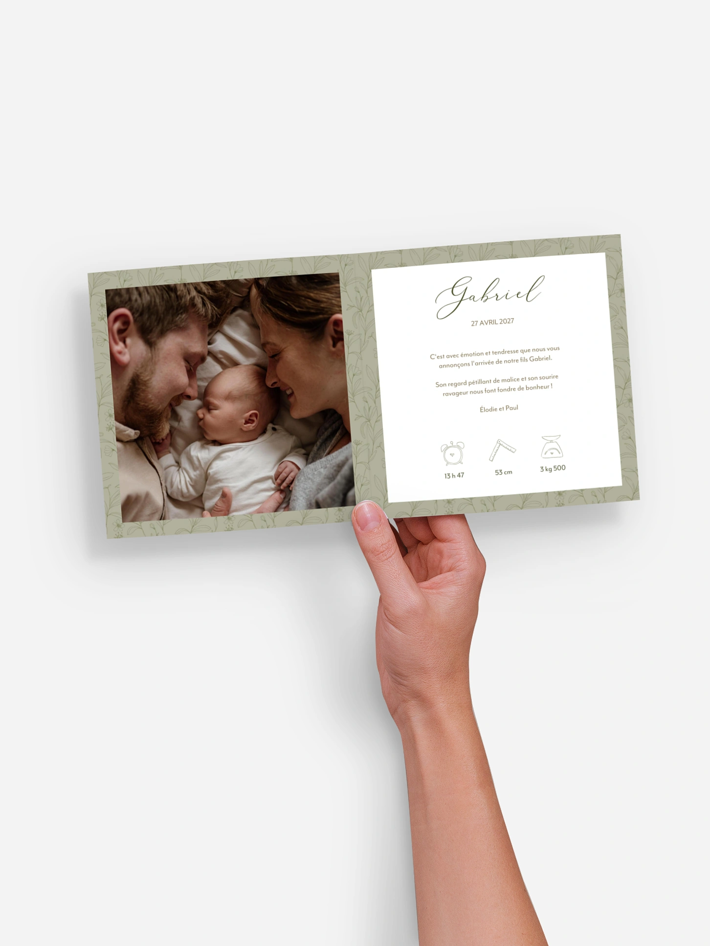 Faire-part naissance Hello Love