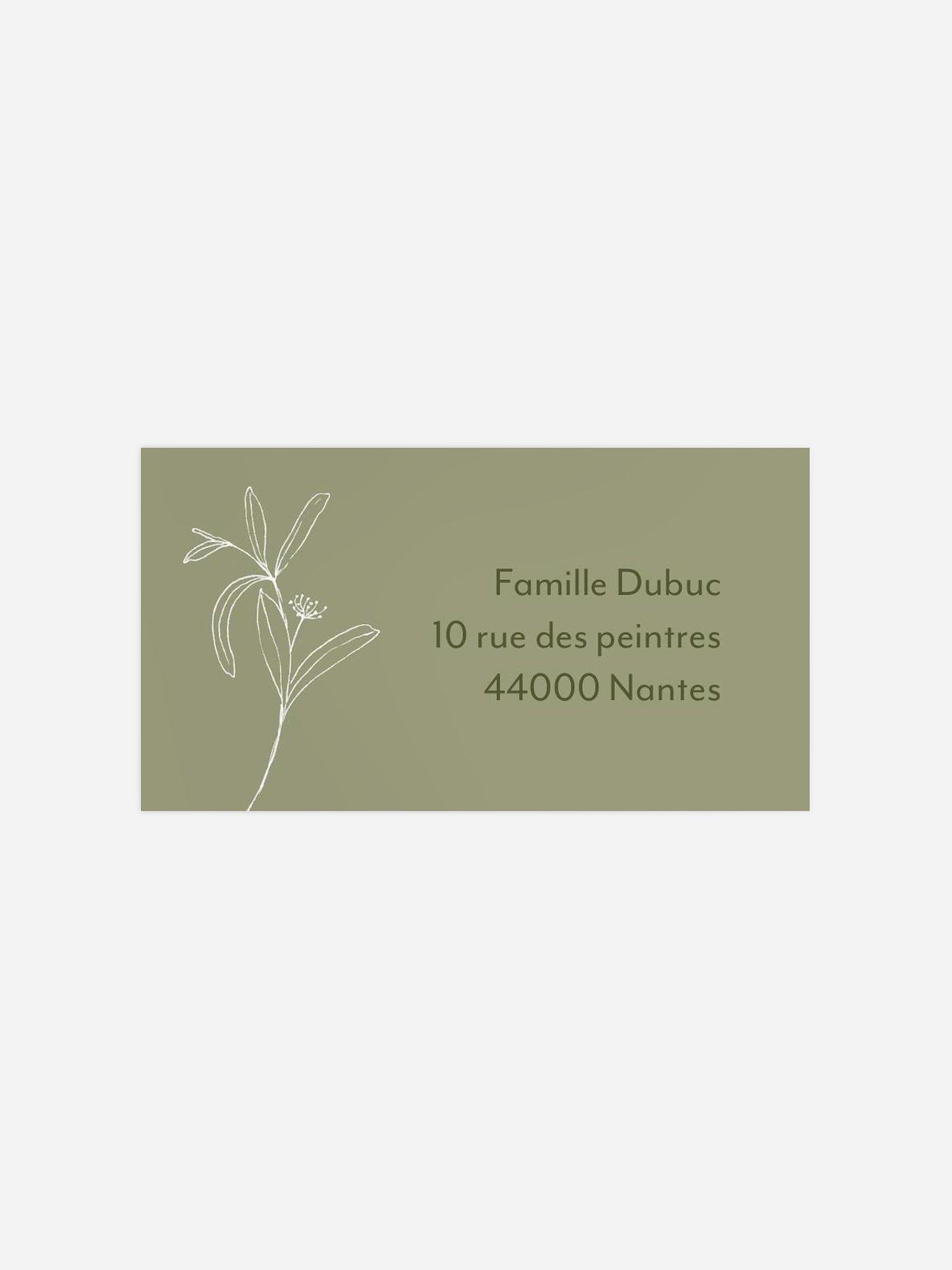 Étiquette destinataire naissance Hello Love