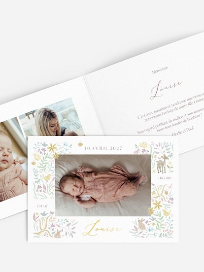 Faire-part naissance Bloomy Dream