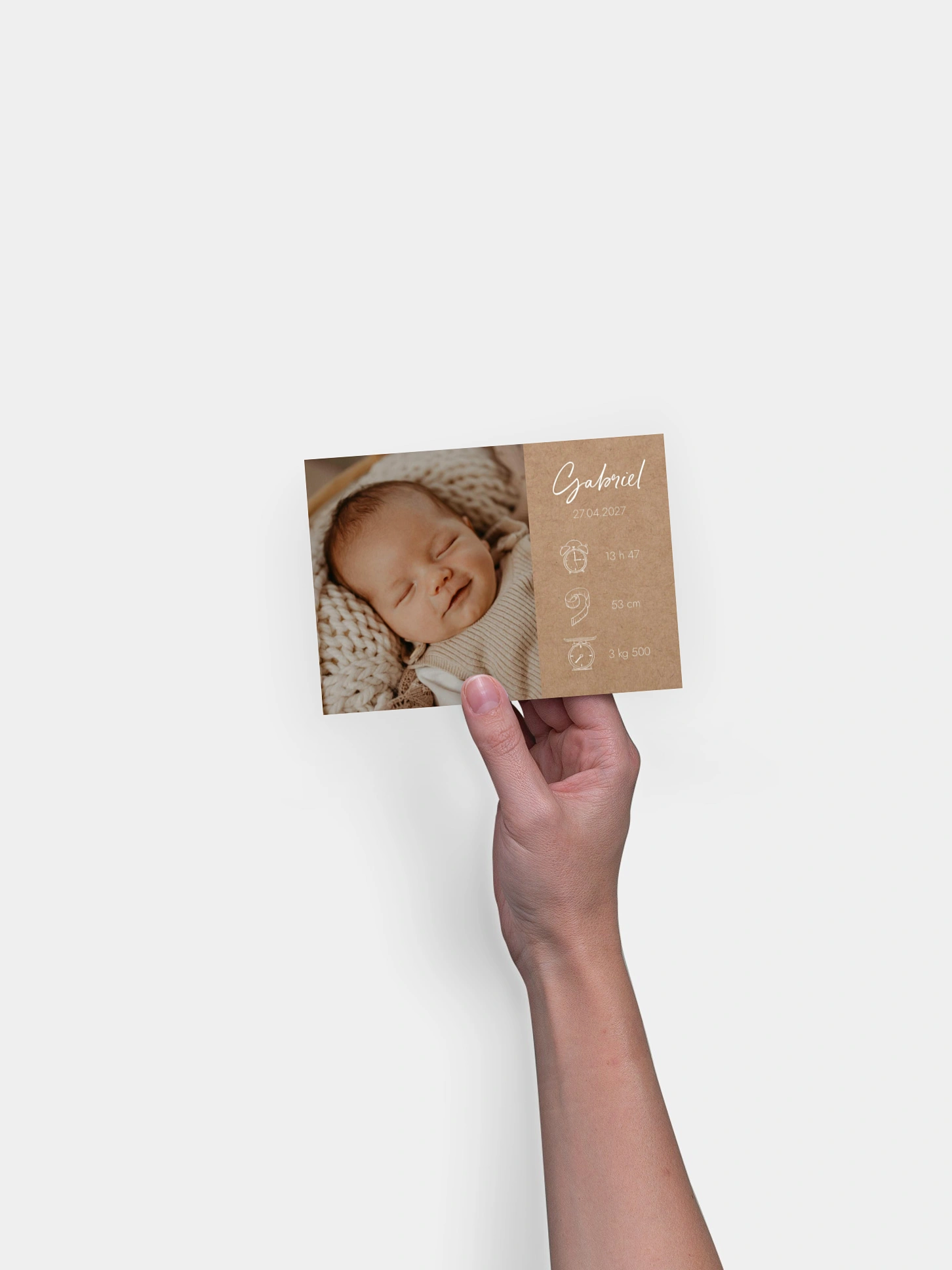 Faire-part naissance Natural Picto