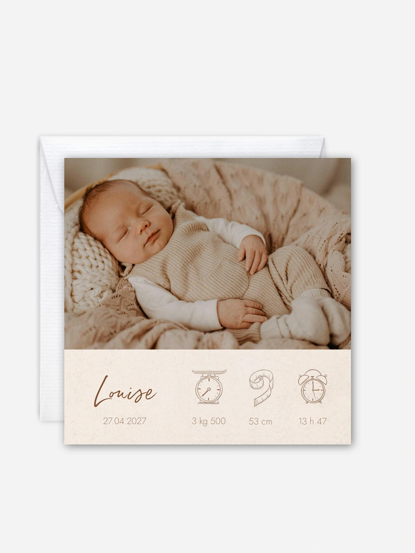 Faire-part naissance Natural Picto