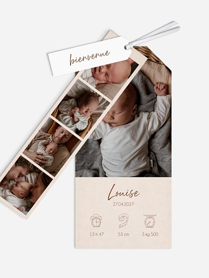 Faire-part naissance Natural Picto