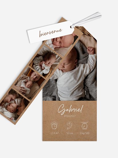 Faire-part naissance Natural Picto