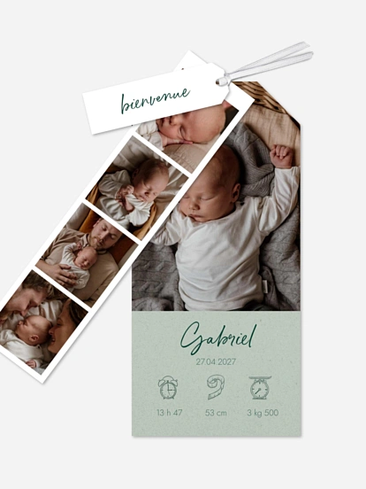 Faire-part naissance Natural Picto