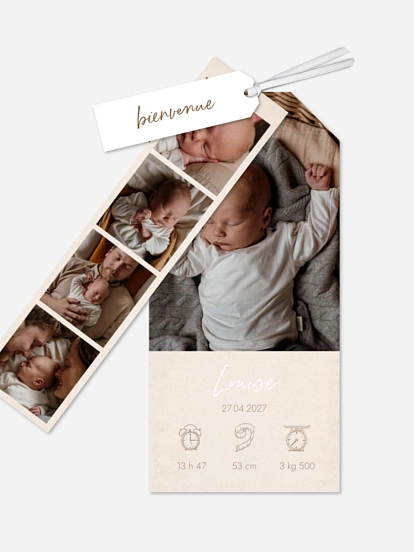 Faire-part naissance Natural Picto