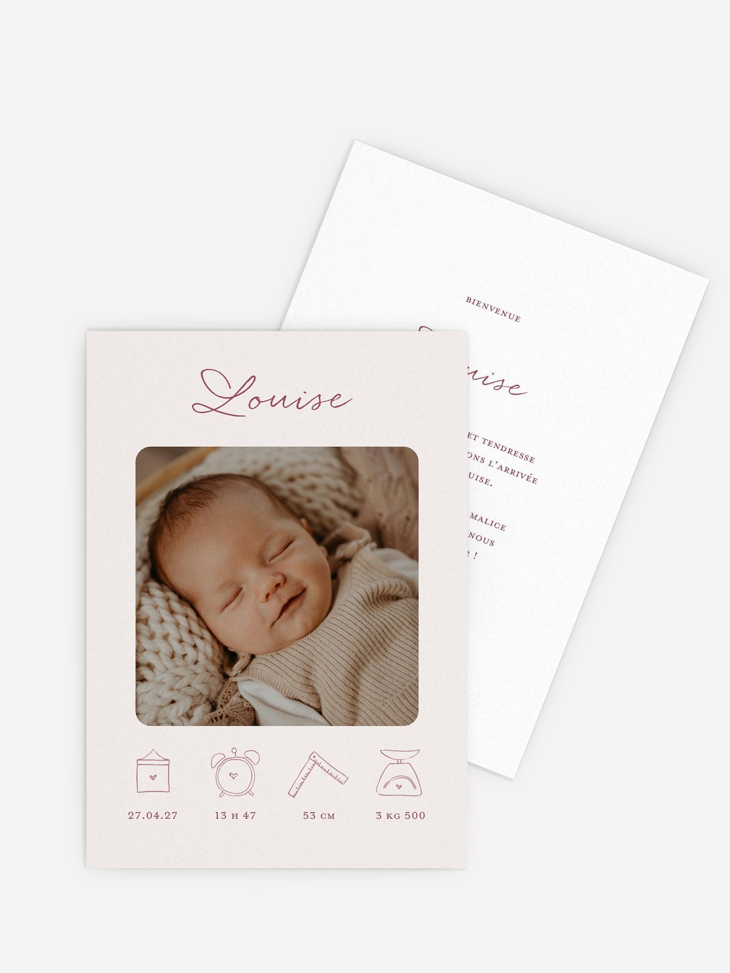 Faire-part naissance Coucou toi