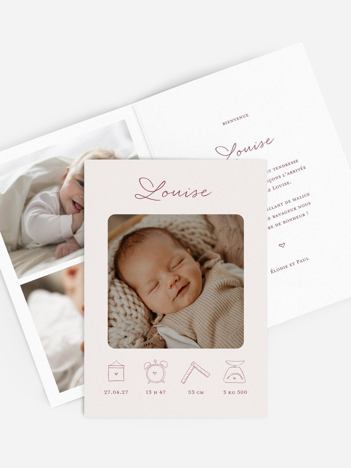 Faire-part naissance Coucou toi