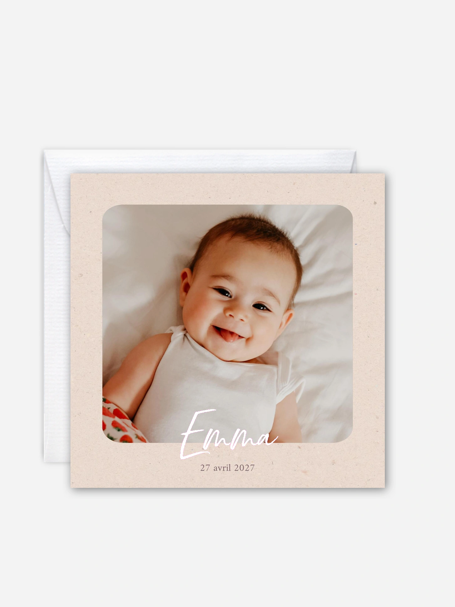 Faire-part naissance Petit coeur