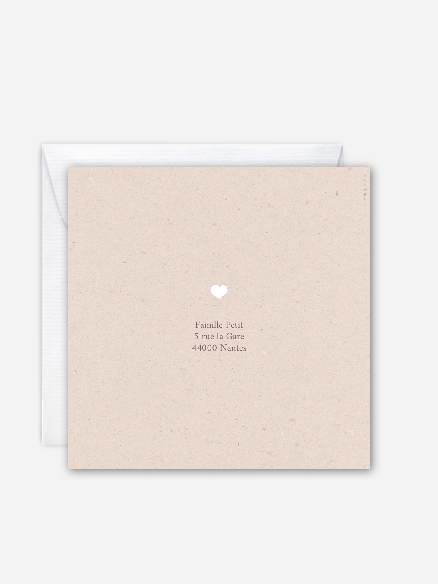 Faire-part naissance Petit coeur