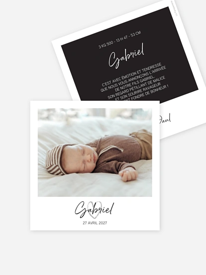 Cadre photo de naissance