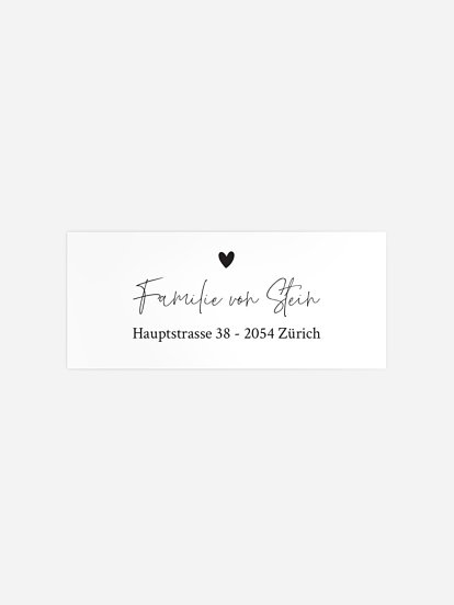 Absenderaufkleber Geburt Absenderaufkleber Little Love