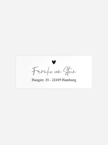 Absenderaufkleber Geburt Absenderaufkleber Little Love