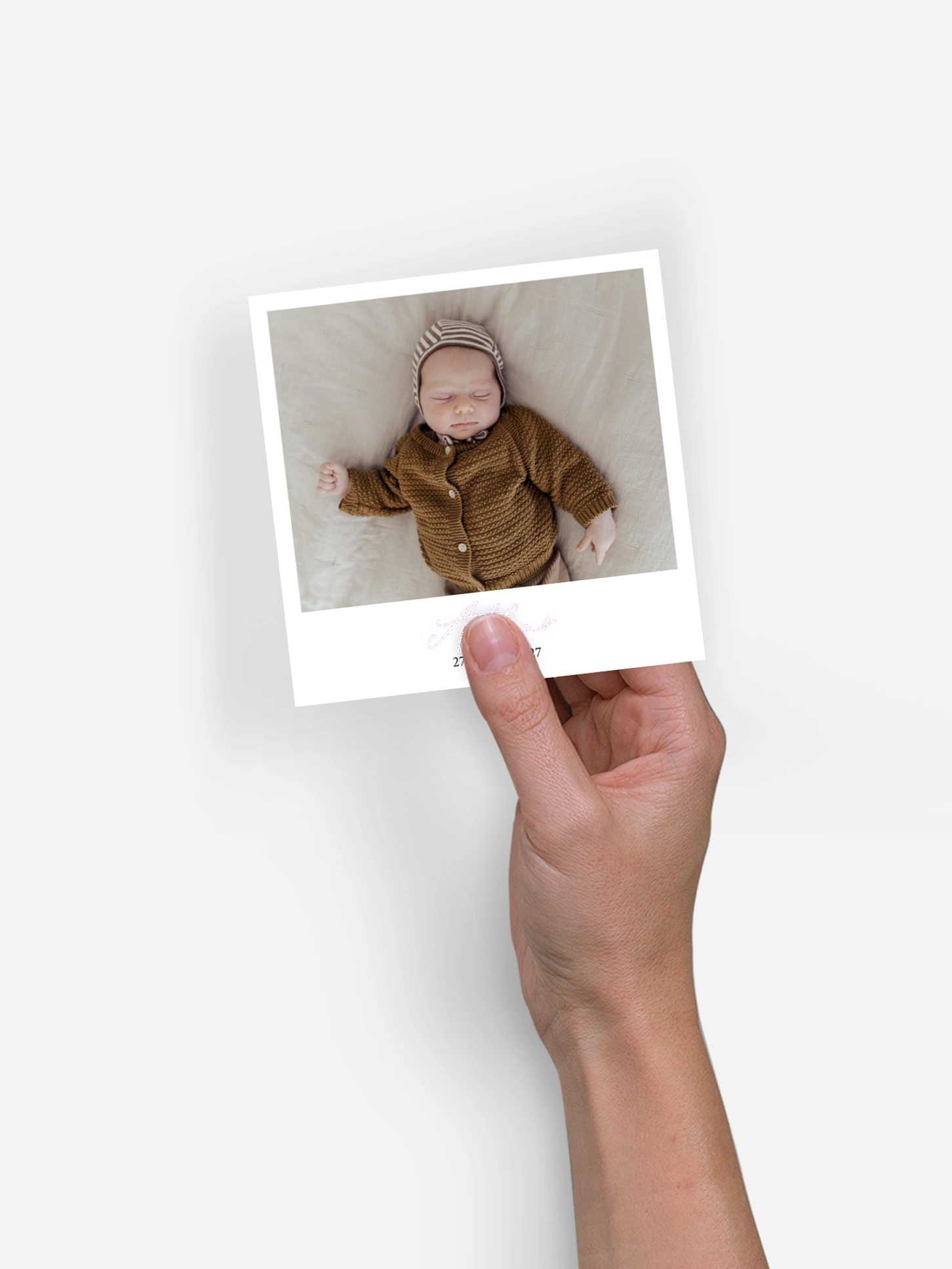 Faire-part naissance Cliché instantané