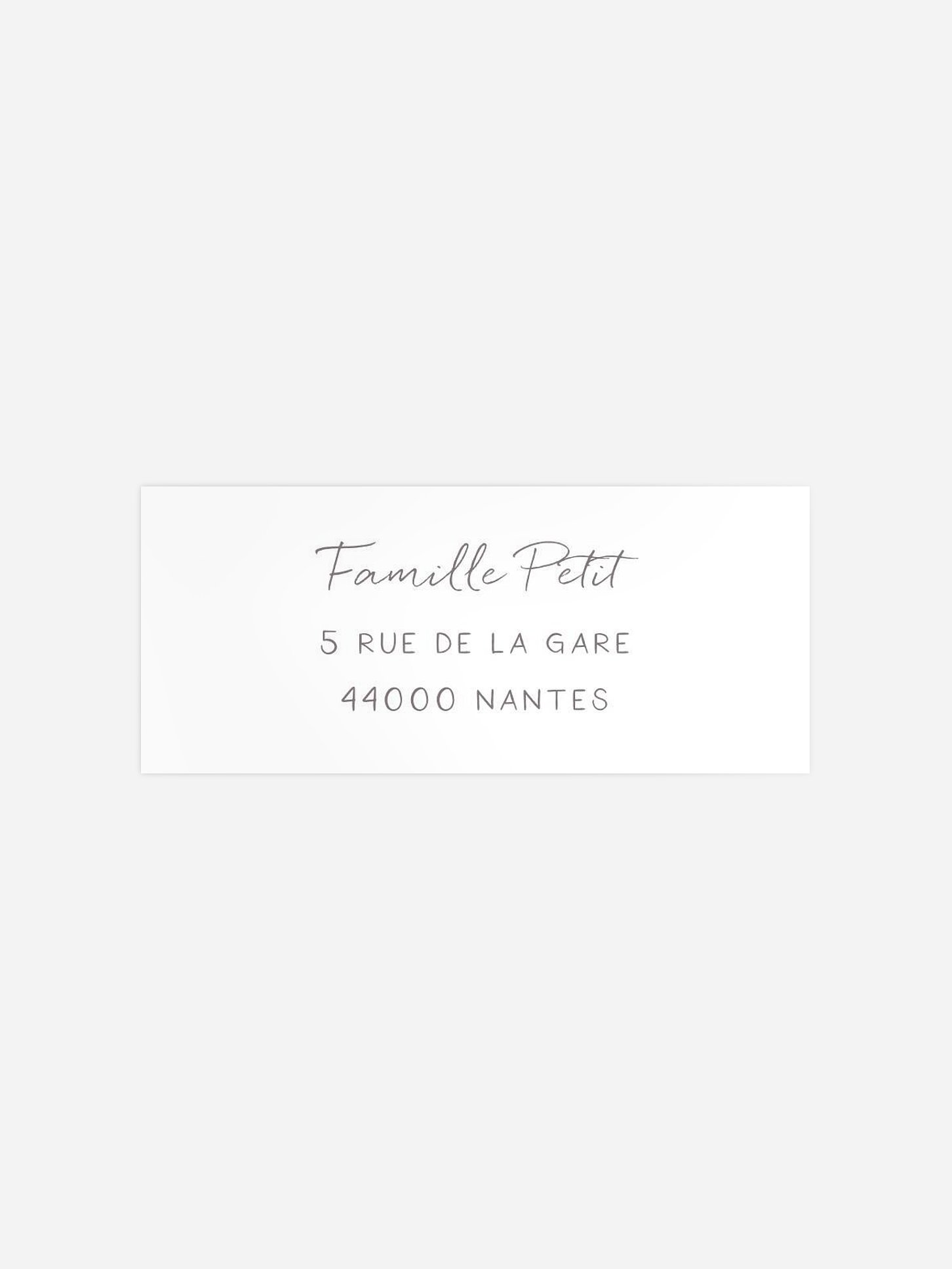 Étiquette expéditeur naissance À nous 4!