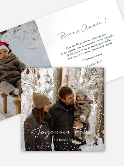 Carte de voeux Pluie étincellante