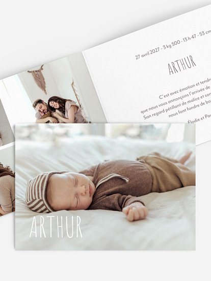 Faire-part naissance Nouvelle histoire