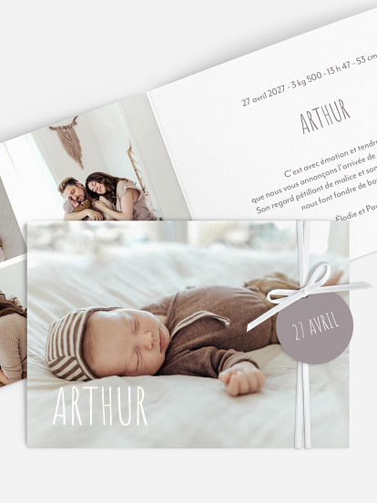 Faire-part naissance Nouvelle histoire