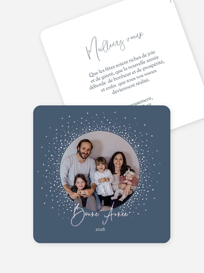 Carte de voeux Pluie d´étoiles