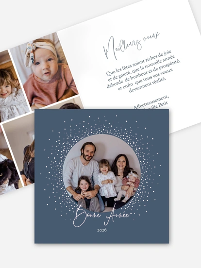 Carte de voeux Pluie d´étoiles