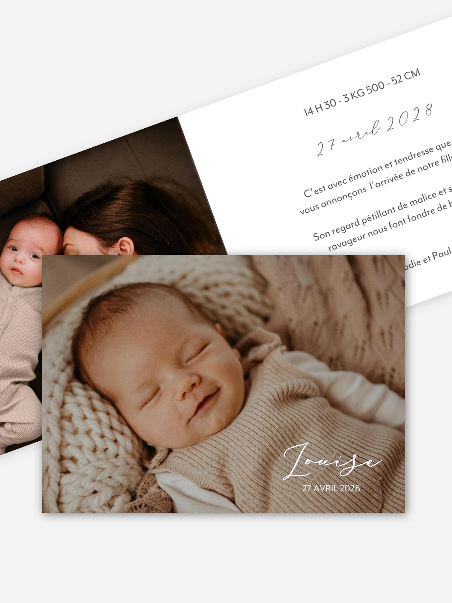 Faire-part naissance Seulement toi
