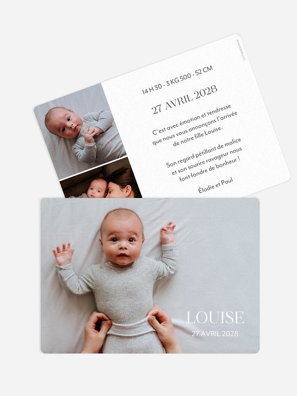 Faire-part naissance Seulement toi