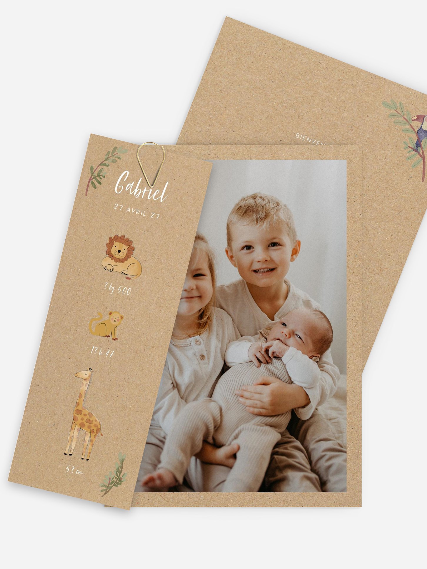 Faire-part naissance Petite jungle II