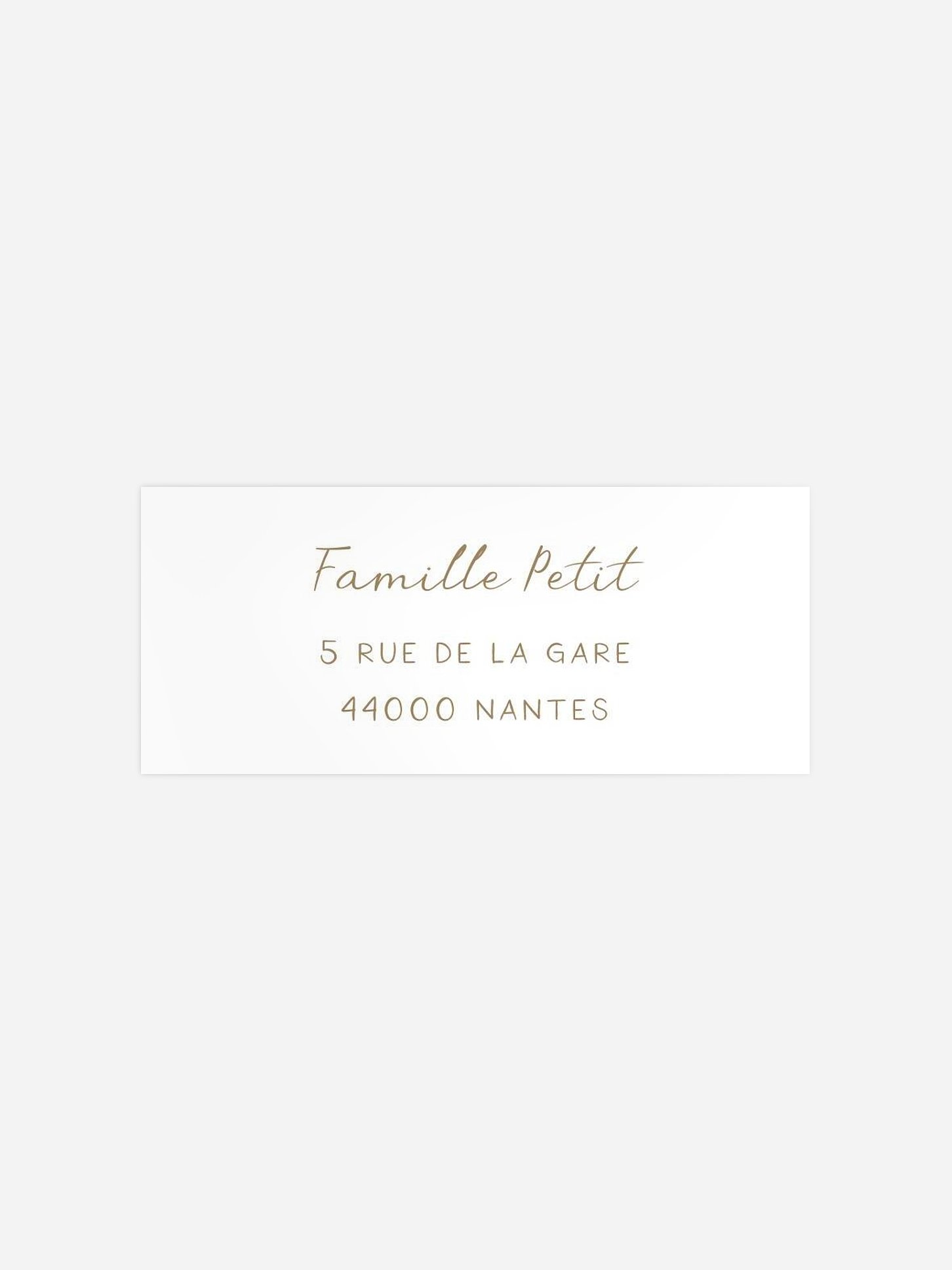 Étiquette expéditeur naissance Petit coeur multi photo