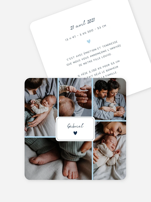 Petit coeur multi photo