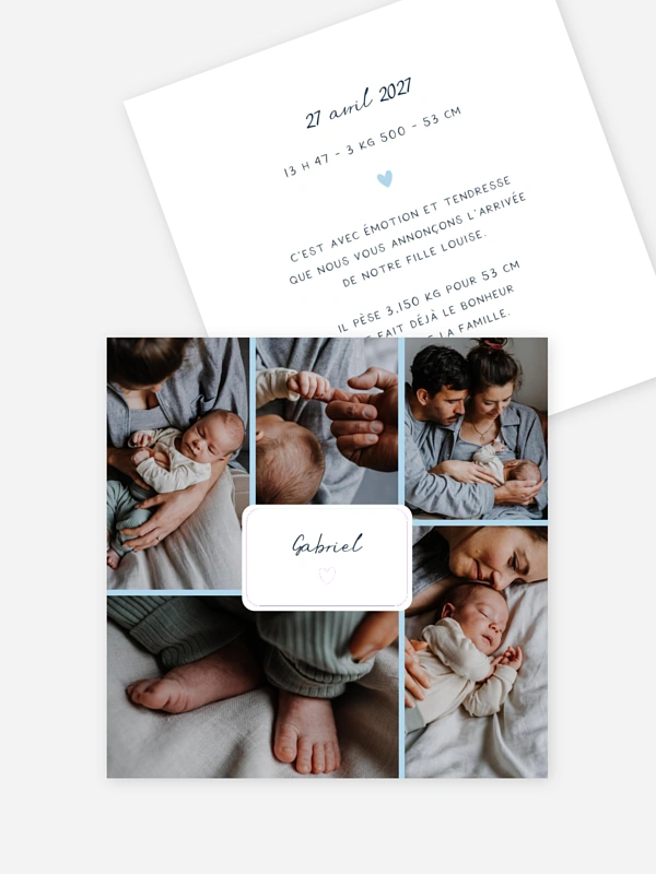 Petit coeur multi photo
