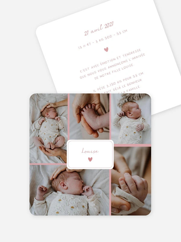 Petit coeur multi photo