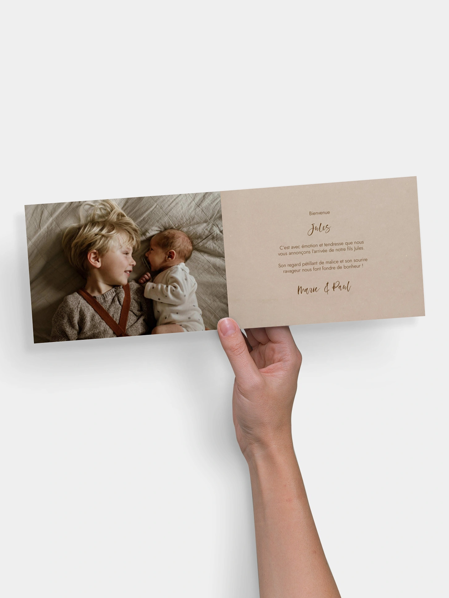 Faire-part naissance Picto multi photo