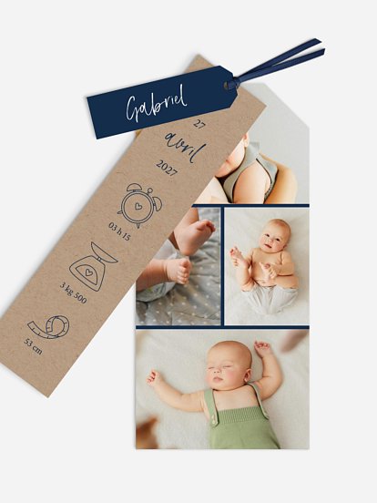 Faire-part naissance Bienvenue petit trésor