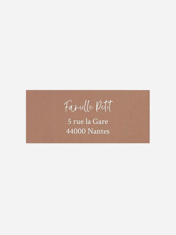 Étiquette expéditeur naissance Jolies icônes II