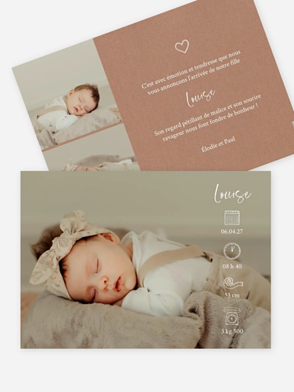Faire-part naissance Jolies icônes II