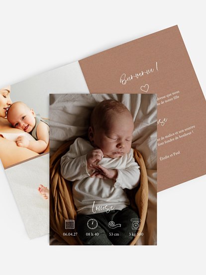 Faire-part naissance Jolies icônes II