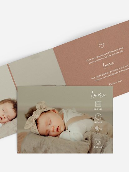 Faire-part naissance Jolies icônes II