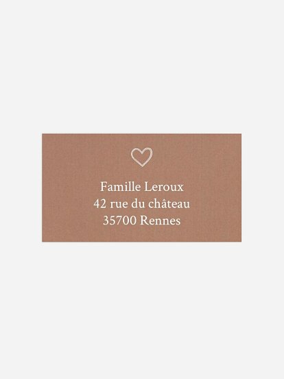 Étiquette destinataire naissance Jolies icônes II