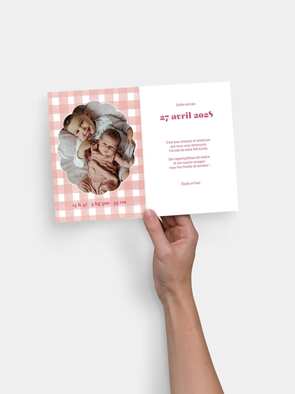 Faire-part naissance Vichy Love