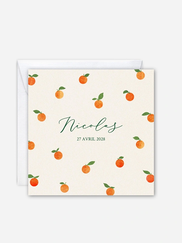 Faire-part naissance Petites Oranges