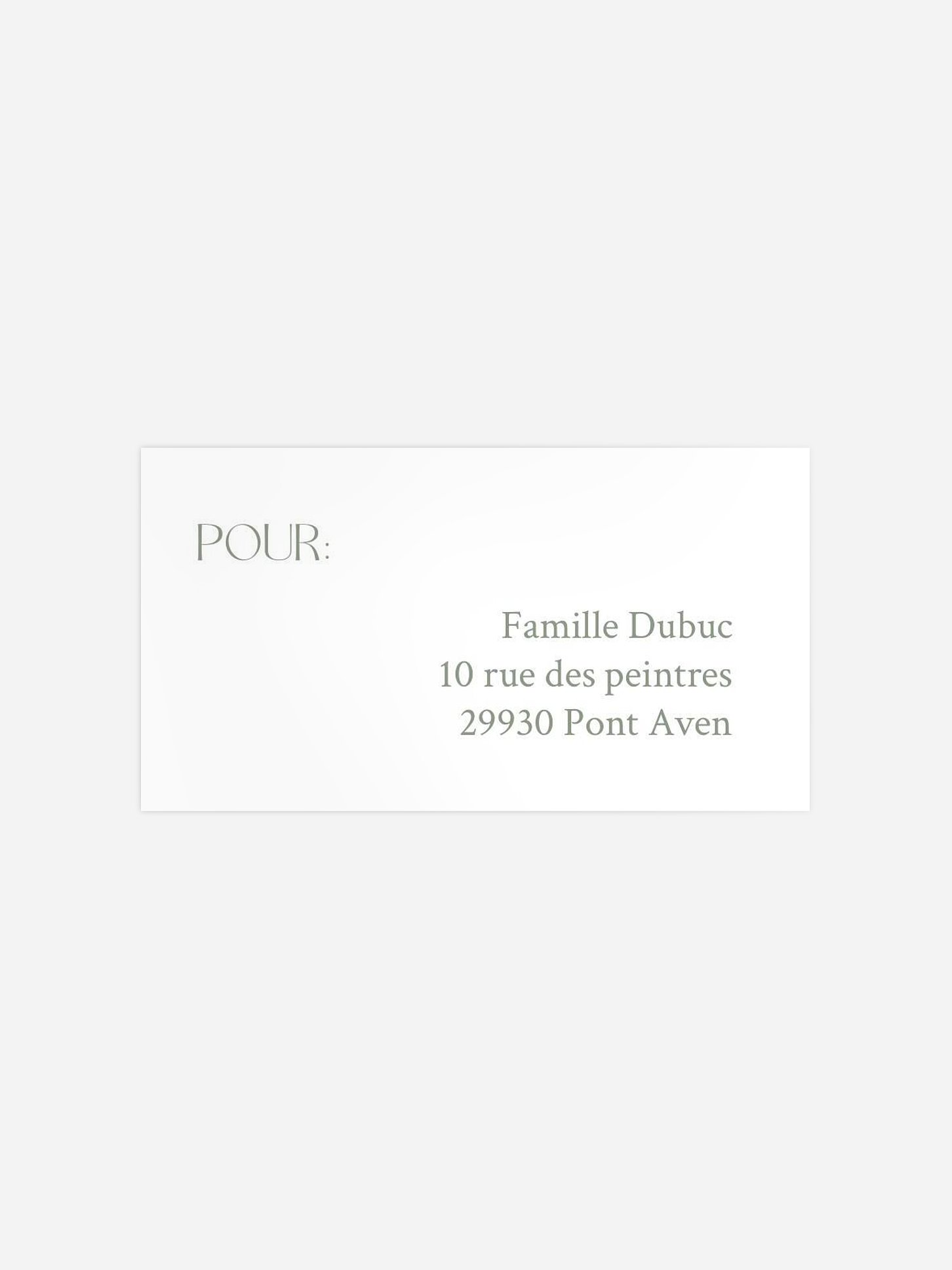 Étiquette destinataire naissance Joli médaillon
